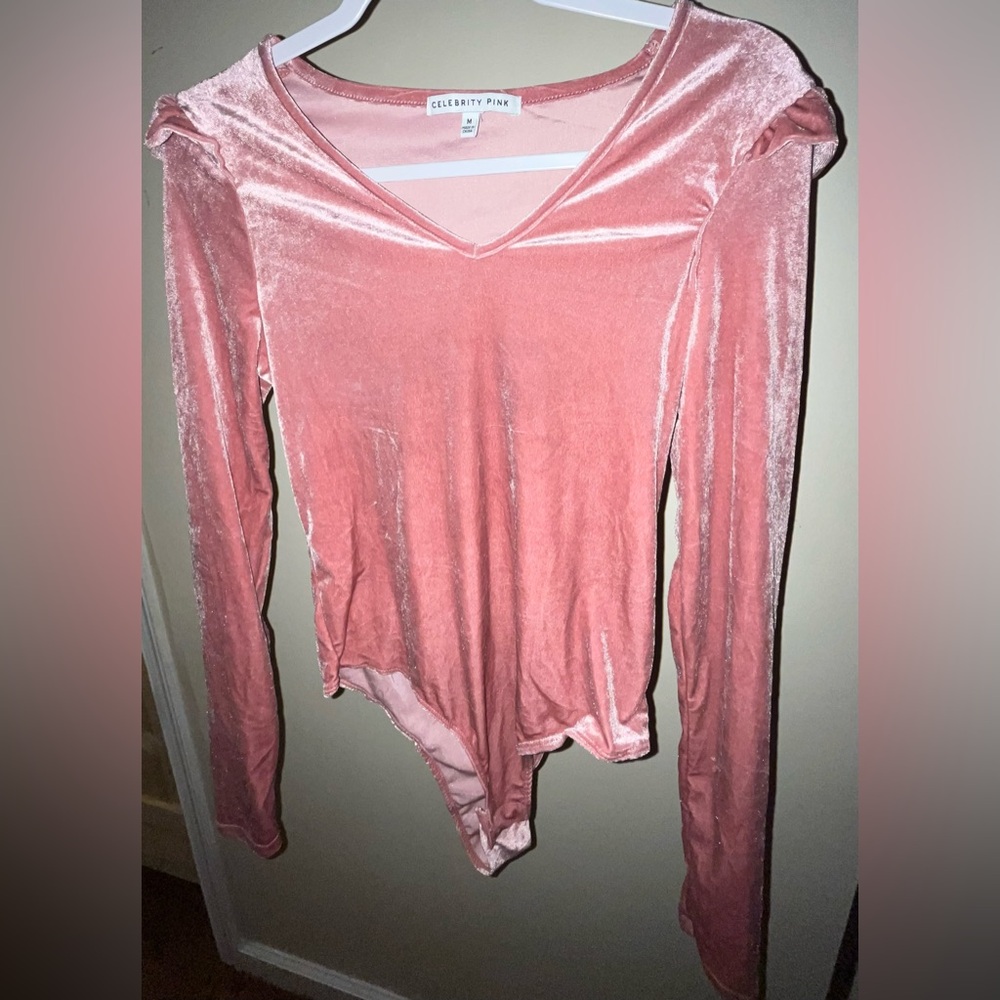 Celebrity Pink Bodysuit in Pink